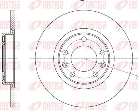 Remsa 61555.00 - Тормозной диск autospares.lv