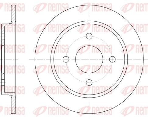 Remsa 6155.00 - Тормозной диск autospares.lv