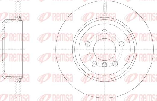 Remsa 61550.10 - Тормозной диск autospares.lv