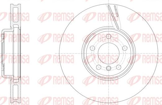 Remsa 61552.11 - Тормозной диск autospares.lv