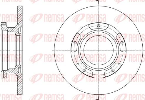 Remsa 61564.00 - Тормозной диск autospares.lv