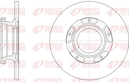 Remsa 61566.00 - Тормозной диск autospares.lv