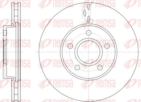 Remsa 61560.10 - Тормозной диск autospares.lv