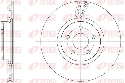 Remsa 61561.10 - Тормозной диск autospares.lv