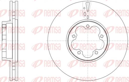 Remsa 61568.10 - Тормозной диск autospares.lv