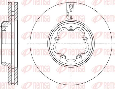 Remsa 61563.10 - Тормозной диск autospares.lv