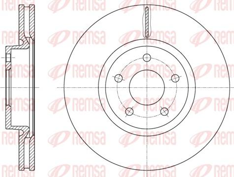 Remsa 61562.10 - Тормозной диск autospares.lv