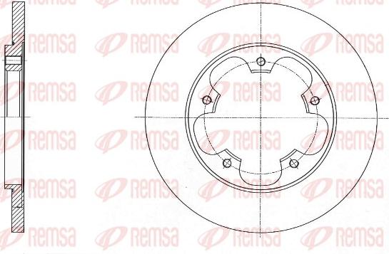 Remsa 61567.00 - Тормозной диск autospares.lv