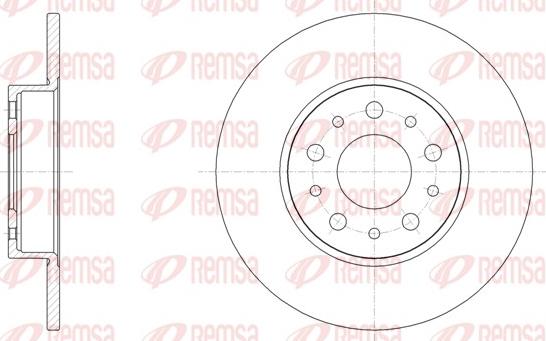 Remsa 61500.00 - Тормозной диск autospares.lv