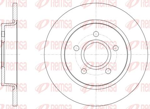 Remsa 61503.00 - Тормозной диск autospares.lv