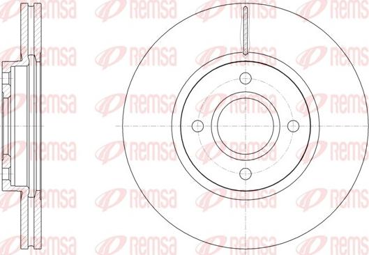 Remsa 61502.10 - Тормозной диск autospares.lv