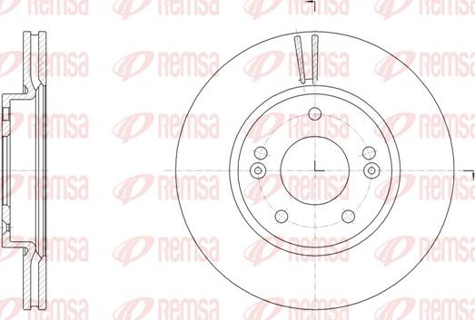 Remsa 61507.10 - Тормозной диск autospares.lv