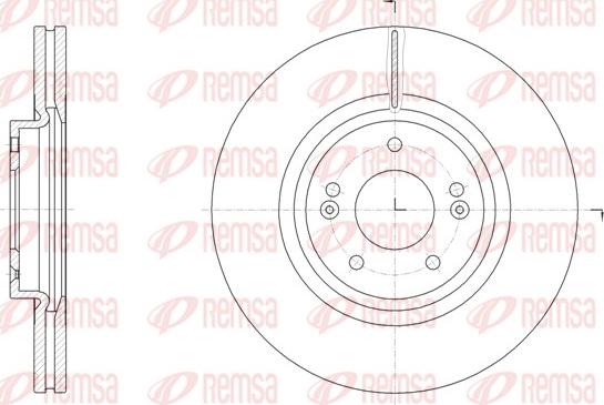 Remsa 61514.10 - Тормозной диск autospares.lv