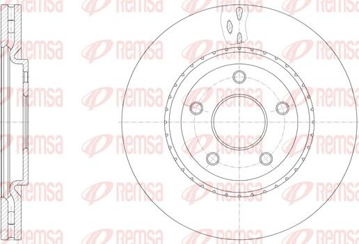 Remsa 61515.10 - Тормозной диск autospares.lv