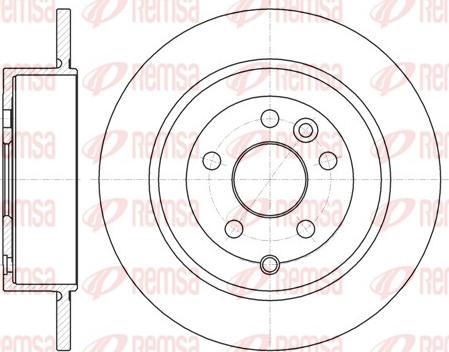 Remsa 61516.00 - Тормозной диск autospares.lv