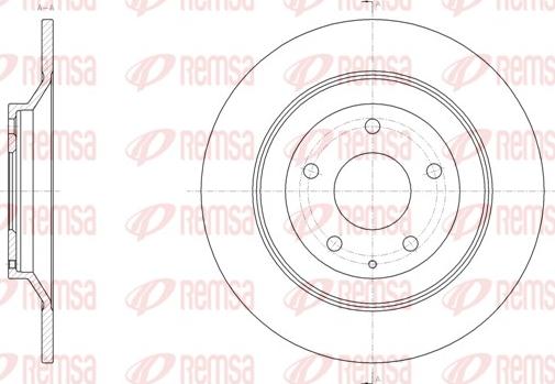 Remsa 61518.00 - Тормозной диск autospares.lv