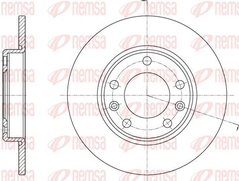 Remsa 61585.00 - Тормозной диск autospares.lv