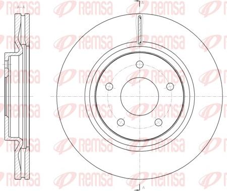 Remsa 61580.10 - Тормозной диск autospares.lv