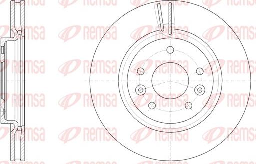 Remsa 61581.10 - Тормозной диск autospares.lv