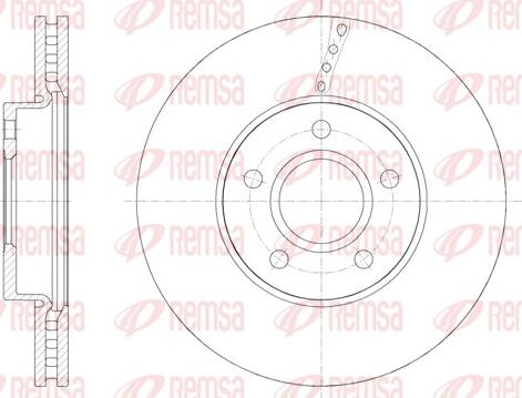 Remsa 61588.10 - Тормозной диск autospares.lv