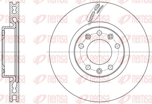 Remsa 61583.10 - Тормозной диск autospares.lv