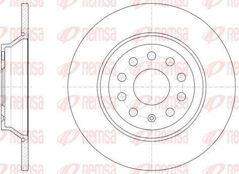 Remsa 61587.00 - Тормозной диск autospares.lv