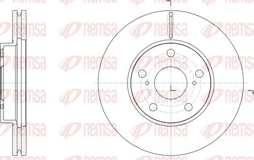 Remsa 61539.10 - Тормозной диск autospares.lv