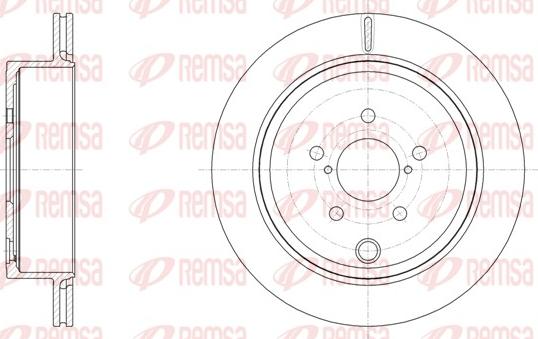 Remsa 61536.10 - Тормозной диск autospares.lv