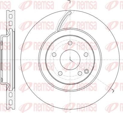 Remsa 61525.10 - Тормозной диск autospares.lv