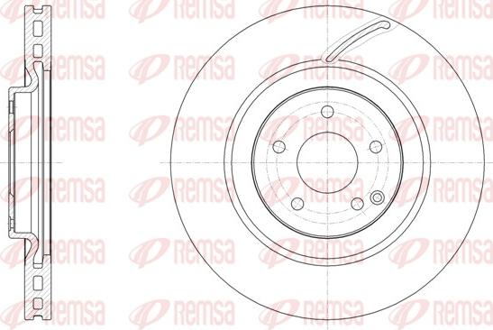 Remsa 61526.10 - Тормозной диск autospares.lv