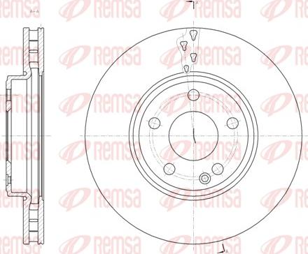 Remsa 61522.10 - Тормозной диск autospares.lv