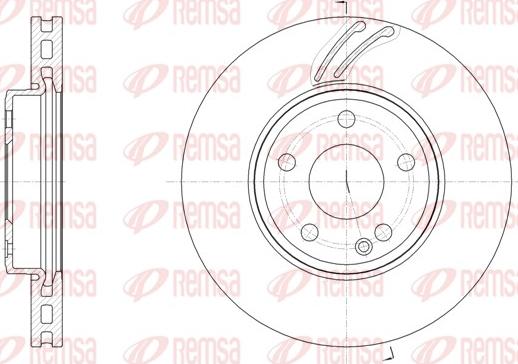 Remsa 61527.10 - Тормозной диск autospares.lv