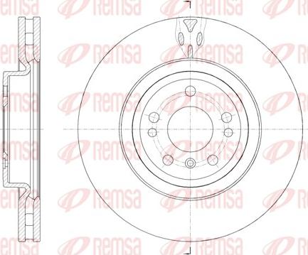 Remsa 61576.10 - Тормозной диск autospares.lv