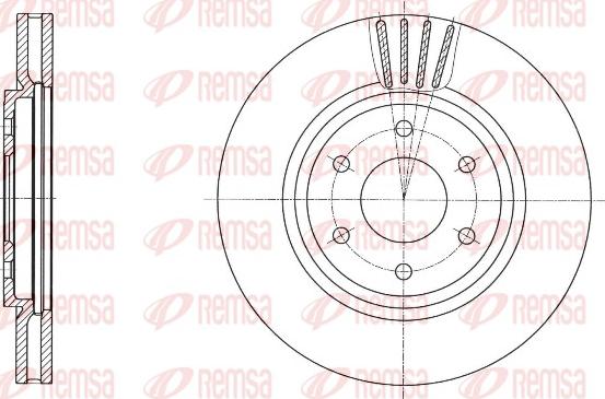 Remsa 61695.10 - Тормозной диск autospares.lv