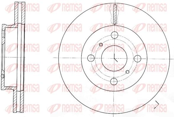 Remsa 61697.10 - Тормозной диск autospares.lv