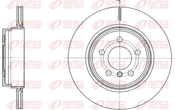 Remsa 61649.10 - Тормозной диск autospares.lv