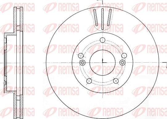 Remsa 61644.10 - Тормозной диск autospares.lv