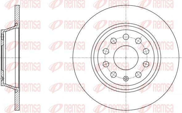 Remsa 61646.00 - Тормозной диск autospares.lv