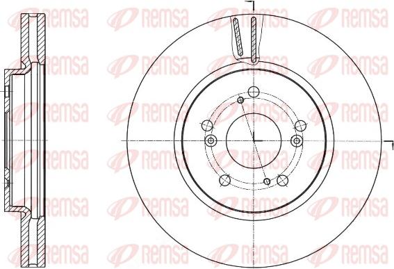 Remsa 61643.10 - Тормозной диск autospares.lv