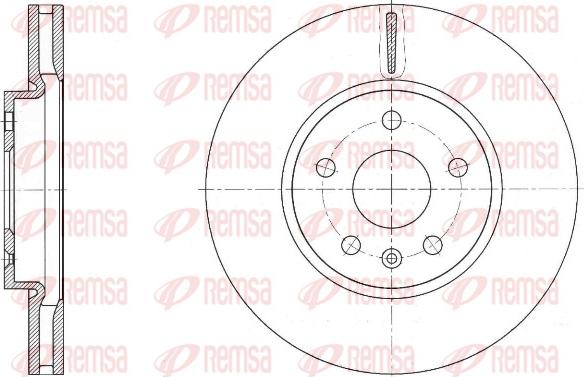 Remsa 61642.10 - Тормозной диск autospares.lv