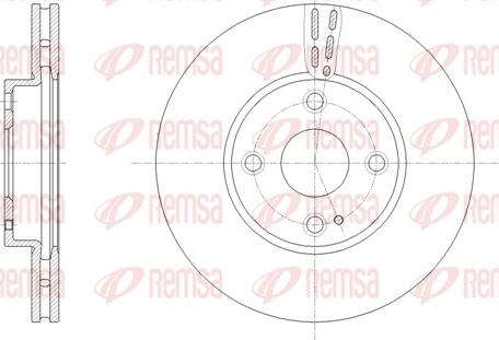 Remsa 61659.10 - Тормозной диск autospares.lv