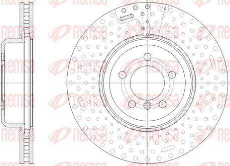 Remsa 61651.10 - Тормозной диск autospares.lv