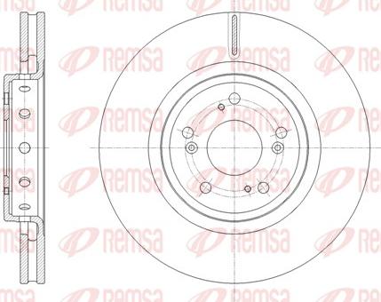 Remsa 61658.10 - Тормозной диск autospares.lv