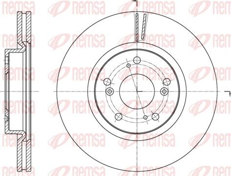 Remsa 61653.10 - Тормозной диск autospares.lv