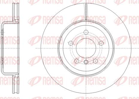 Remsa 61652,10 - Тормозной диск autospares.lv