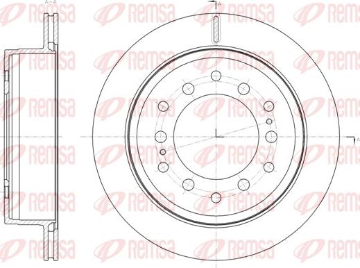 Remsa 61664.10 - Тормозной диск autospares.lv