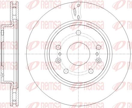 Remsa 61665.10 - Тормозной диск autospares.lv