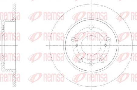 Remsa 61666.00 - Тормозной диск autospares.lv