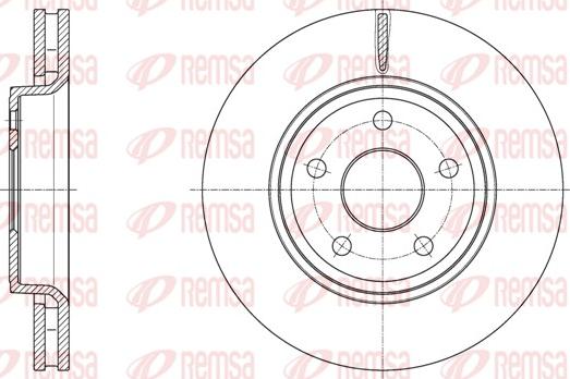 Remsa 61668.10 - Тормозной диск autospares.lv