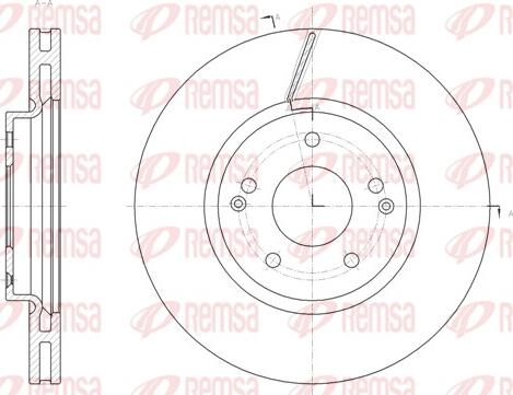 Remsa 61663.10 - Тормозной диск autospares.lv